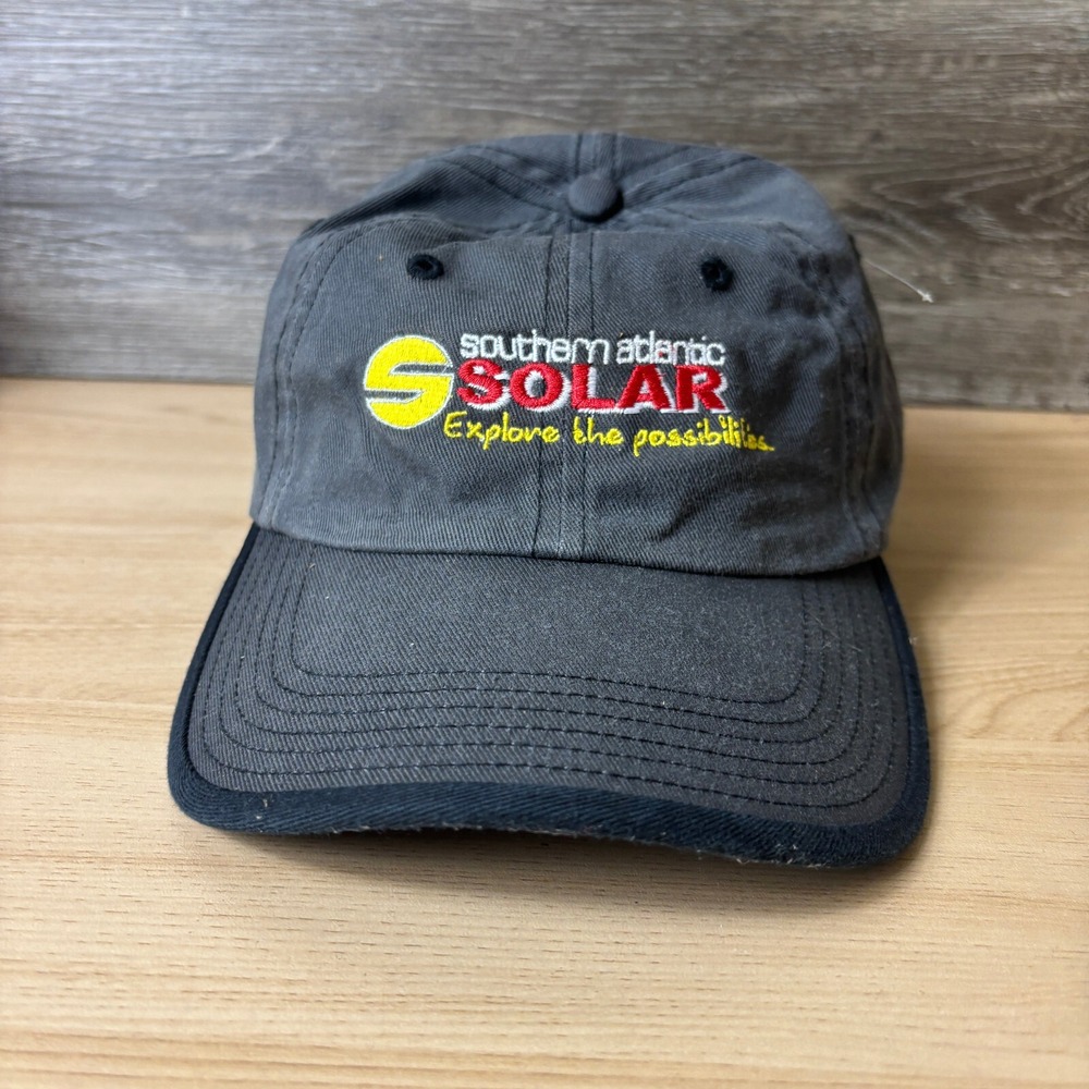 Southern Atlantic Solar Hat‎ Strap Back Gray One Size Adjustable